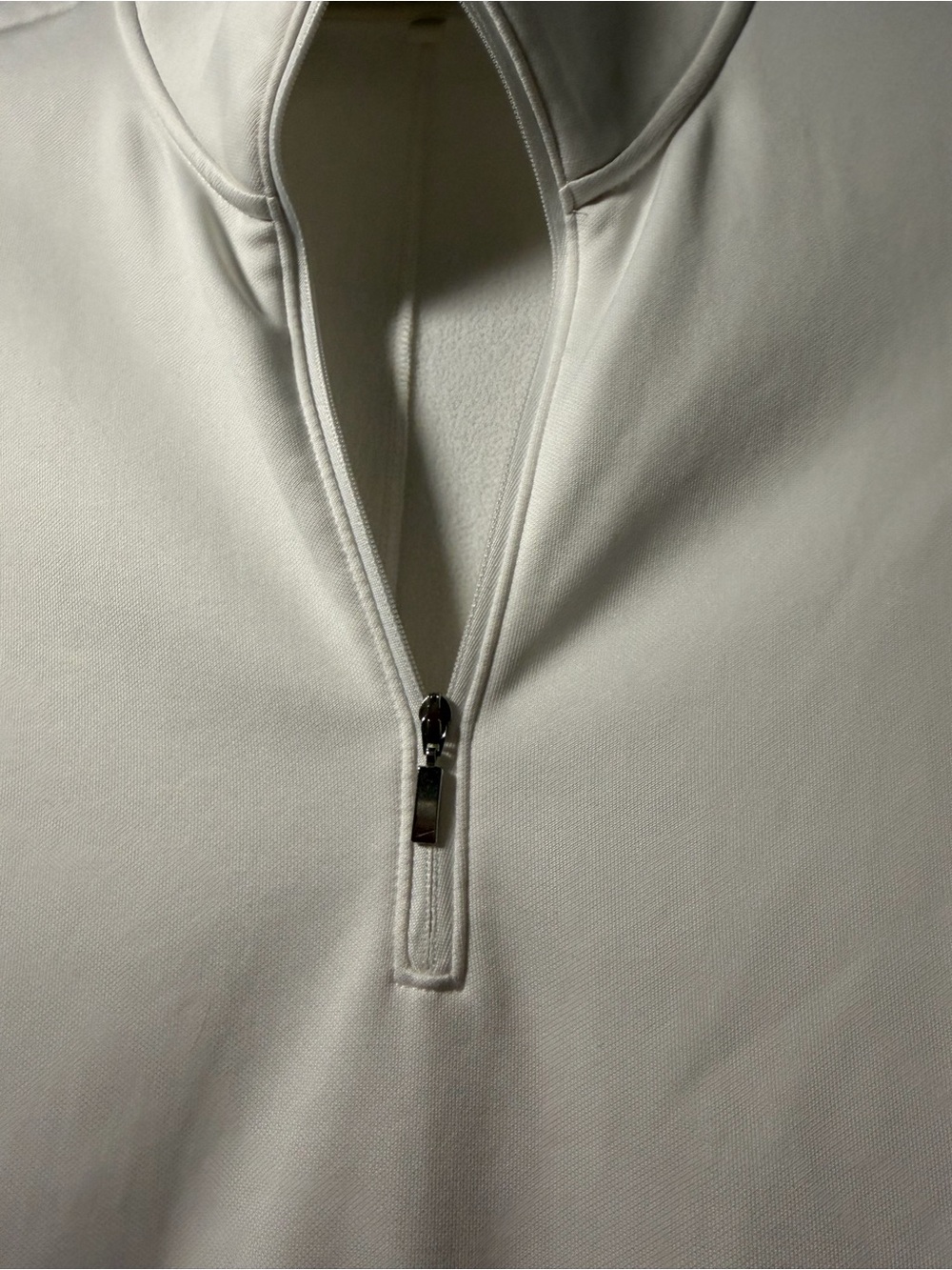 Women’s Nike performance Cream Half-Zip Pullover long sleeve top - Picture 2 of 6